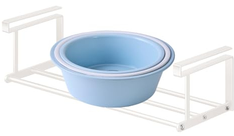 Genérico Clip On Estante - Accesorios Telescópicos Para Muebles De Hogar,Bandeja Organizadora Ajustable Resistente Para Armario Baño Fregadero