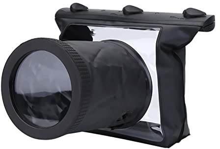 Asixxsix Custodia HD Subacquea, Custodia Impermeabile per Fotocamera Digitale con Design delle Lenti Trasparenti