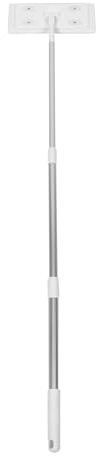 TOYANDONA Vadrouille Plate Électrostatique avec Manche Télescopique Alliage Aluminium Rotation pour Nettoyage Poussière et Poils Outil de Nettoyage Domestique Adaptable