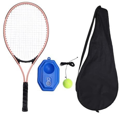 Fockety Juego de Raquetas de Squash Deportivas, Raqueta de Ráquetbol de Carbono Liviana a Prueba de Golpes con Agarre Cómodo, Pelota y Bolsa, para Principiantes y Profesionales