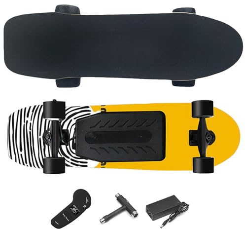 WACLMOTAKE Elektrisches Offroad-Skateboard, mit EIN-/Doppel-nabenmotoren, max. Geschwindigkeit 22–40 km/h, 4 Geschwindigkeitsmodi, stoßdämpfende Rollen, für Campus und Stadt