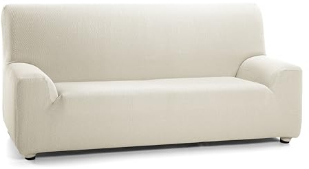 Martina Home Funda Sofá Elástico Túnez 4 Plazas Marfil, Funda de sofá Elastica, 4 Plazas (220 a 260 cm)