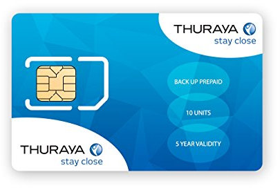 Tarjeta SIM Thuraya Back up de prepago con 10 Unidades y validez de 5 años