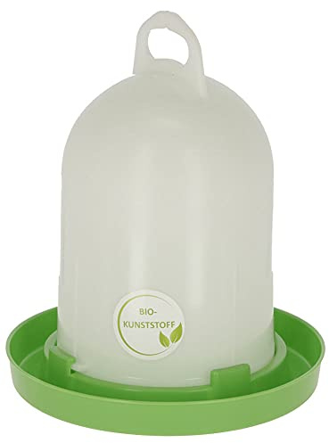 Kerbl Bio-Kunststofftränke, Fassungsvermögen 5,5 L, mit Bajonettverschluss, leicht zu reinigen, Tränke, 70142