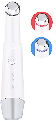YOUTHLUX Eye & Face Wand/Tool – Heated Eye Wand with Vibration for Puffiness, Tired Eyes, Brighter Under Area, Redness Relief, Product Absorption, Smoother Skin & Relaxing Massage