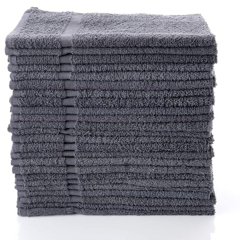 SIMPLI-MAGIC Towels, Hand, Gray 12 Count