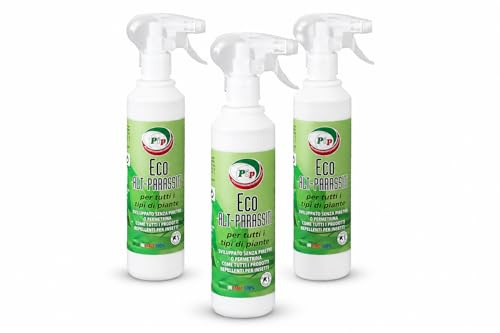 PIP Eco - Antiparassitario Piante, Olio di Neem per Piante e Fiori, Made in Italy - Adatto a Tutti i Tipi di Piante da ORTO, Difesa Naturale Contro Insetti, Antiacari e Anti Afidi - 3 Fl x 500ml