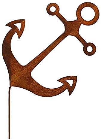 Rost Gartenstecker Anker 53 cm Edelrost Gartendeko maritim Gartendekoration