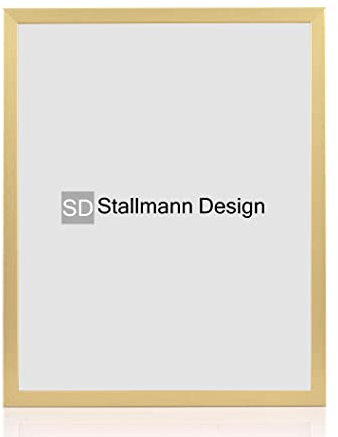Stallmann Design Bilderrahmen 'Galeria53' | Größe: 40x100cm | Farbe: Gold | 20mm schmale Rahmenleiste