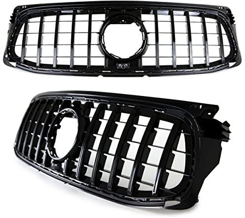 Kühlergrill Schwarz kompatibel für Mercedes GLB X247 mit AMG Line auf Sport-Panamericana GT DM Autoteile 2845