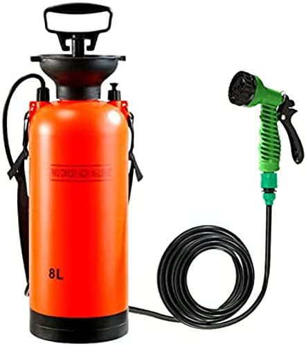 KRASS Portable Shower, 3L/8L Outdoor Camping Shower, Solar Garden Shower, Travel Car Wash System, Multifunctional Water Gun, Not Taking Up Space,8L