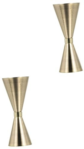 BESTonZON 2piezas Jigger De Cóctel De Acero Inoxidable De Vaso Medidor Para Casa y Bar Para Preparar Cócteles Fiestas y Eventos