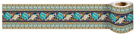 TapetenbordüRe Selbstklebende BordüRe Wand Wohnzimmer Tapeten Fliesenaufkleber Bad Dekoband Selbstklebend grüne Blätter 10cm X 240cm