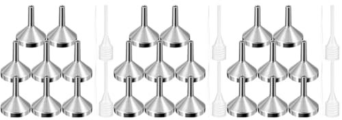 TOPBATHY 3sets Mini Imbuti Con Pipette Per Trasferimento Liquidi Per Profumi Essenziali e Cosmetici Bottiglie Piccole