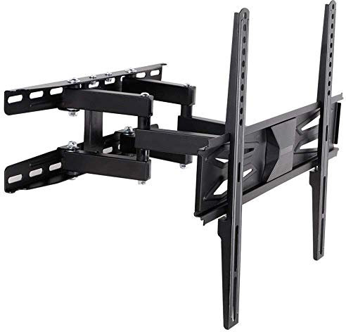 Support mural Full Motion TV avec bras cantilever + 12°/2° inclinable 70° pivotant à 70° pour écrans LED Plasma LCD OLED 32 60