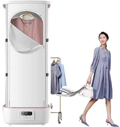 Automatic Ironing Machine Steam Dryer, Hanging Garment Steam Iron, Automatic Cordless Vertical Steam Iron with Crease Removal Clip.,