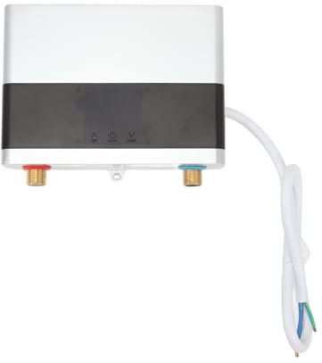 Chauffe-eau électrique, chauffe-eau instantané, Chauffe-eau Électrique 3000W/6000W Chauffe-eau Instantané Chaudière Maison Cuisine Radiateurs Électriques pour cuisine salle de bain(Silver,110 3000W)