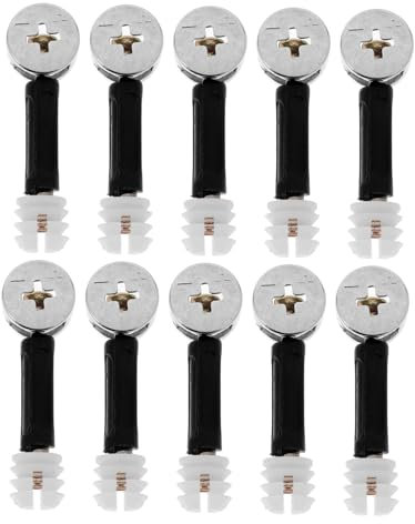 CANIGHT 50pcs Furniture Cams Cabinet Connectors Fasteners Furniture Assembly Parts Fittings Easy to Use