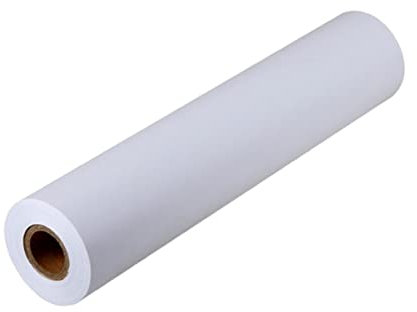 NUOBESTY Zeichenpapierrolle aus Weißem Zeichenpapier Skizzenpapier für Basteln Malpapier Geschenkpapier zum Ausrollen für Zeichnungen und Kritzeleien