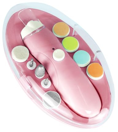 LIFKOME Kit Polisseur Électrique Ongles Portable Rechargeable pour Adultes Bébés et Animaux Multifonction avec Protection Anti-éclaboussures Léger et Facile à Utiliser