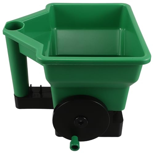 SHINEOFI Sembradora Manual Portátil para Jardín Esparcidor Rotativo de Semillas de Césped y Hortalizas Herramienta Práctica de Plástico Verde para Siembra Ajustable en Parcelas Pequeñas