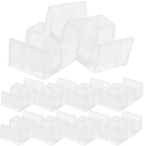 jojofuny Set da 10 Paraurti in Plastica per Guida Inferiore Porta Doccia Scorrevole, Blocchi Anticollisione Antiscivolo per Porte in Vetro, Accessori per Cabine Doccia e Bagno Facili