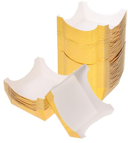 COOPHYA 100 Pirottini Quadrati per Torte in Carta Oro, 100 Pezzi Resistente ad Alte Temperature e Non Deformabile, per Muffin, Cupcake e Feste