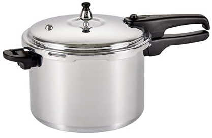 Mirro Polished Aluminum 10-PSI Pressure Cooker Cookware, 8-Quart, Silver, (7114000231)