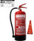Brandengel® Feuerlöscher 6L Fettbrand Schaum 34 A, 233 B, 75 F = 10 LE DIN EN3 GS Messingarmatur Sicherheitsventil Wandhalter Manometer Standfuß, Fettbrandlöscher ABF (Mit Prüfnachweis u. Jahresmarke)