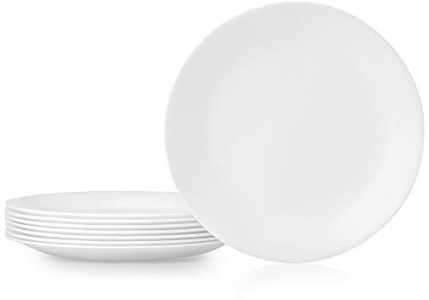 Corelle Dinner Plates, 8-Piece, Winter Frost White 1135857
