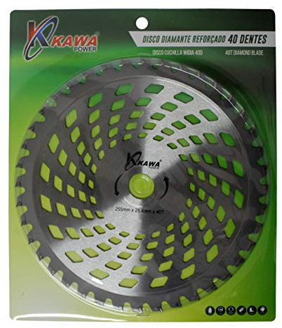 Kawapower Disco Cuchilla de Widia con 40 Puntas para Desbrozadora
