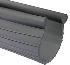 Garage Door Weather Seal - Bottom Seal Bead Type - Grey Vinyl (20')