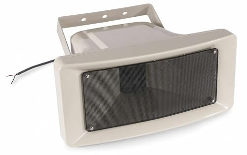 Power Dynamics HS30M - Altavoz de bocina, Ideal para Espacios Grandes, 100V / 5 W, 10 W, 15 W y 30 W, calificación IP65 para Uso en Exterior, se suministra con Soporte de Montaje