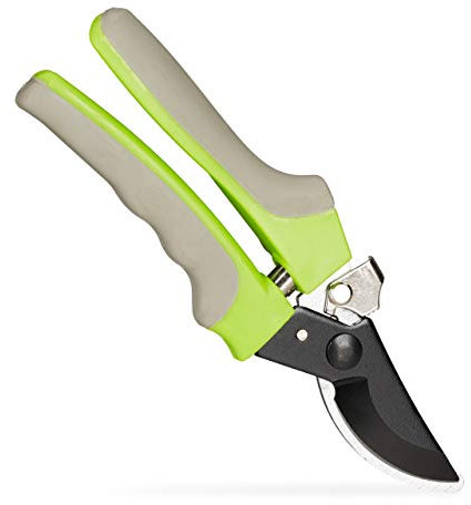 relaxdays Troncarami, Forbici Taglienti per Rose, Alberi da Frutta, Cesoia per Rami & Fiori, L: 23 cm, Verde/Grigio