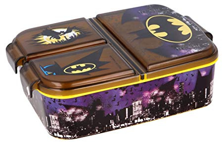Contenitore per il pranzo per bambini, a scelta: Frozen, PJ Masks, Spiderman, Avengers, Mickey, Paw Patrol, in plastica senza BPA, Batman