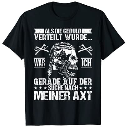 Mens Viking Axe Wood Chopping Lumberjack Gift Idea T-Shirt