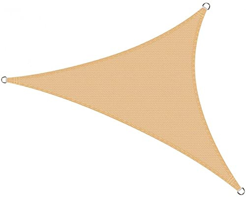 RETELANDIA Vela Ombreggiante Triangolare m 6,2x6,2x6,2 SABBIA Traspirante Parasole per Giardino Terrazza