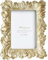 NatureMan Cornice vintage per foto da 10 x 15 cm, in piuma d'oro, cornice per foto da tavolo e montaggio a parete, decorazione per la casa