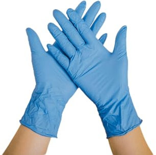 sarcia.eu Guanti in nitrile blu senza polvere 100 pezzi XS