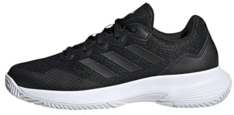 adidas Damen Gamecourt 2.0 Tennis Shoes, Core Black/Core Black/Silver, 40 2/3 EU