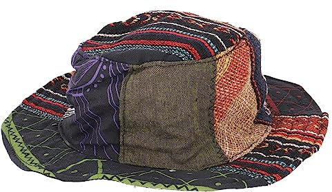 GURU SHOP Kinderhut, Sommerhut, Natürlicher Sonnenhut - Mode 8, Herren/Damen, Orange, Hanf, Size:One Size, Mützen Alternative Bekleidung