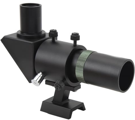6X30 Sucherfernrohr für Astronomie Teleskope, Rechtwinkliger Optischer Sucher FMC Mehrschichtbeschichtung mit Fadenkreuz und Halterung, Rechtwinkliger Optischer Sucher mit