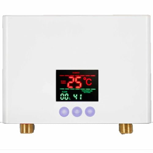 CASEGO Chauffe-Eau électrique Multifonctionnel, télécommande, température constante Intelligente, adapté à Toutes Les Saisons (White B)