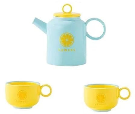 Brocca Acqua Bollitore for acqua fredda for uso domestico teiera in ceramica tazza for tè pomeridiano set teiera fresco e carino bollitore for acqua fredda resistente al calore Caraffa Acqua (Color :