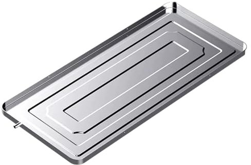 DJJYCTNM Condensate Drain Pan Stainless Steel Drip Tray, Air Conditioner Indoor/Outdoor Unit Water Collecting and Drainage Pan, Universal Window AC Drain Kit ( Color : 85*39cm/33.5*15.4in , Size : 200