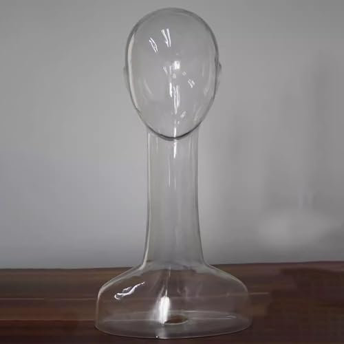 Elitix Schneiderpuppe Durchsichtige Schaufensterpuppentruhe aus Starrem Kunststoff, Weibliche Halbkörpermodell Schaufensterpuppe Torso Büste Kleid Form Kleidung BH Display, Kleiderbügel mit Ablage
