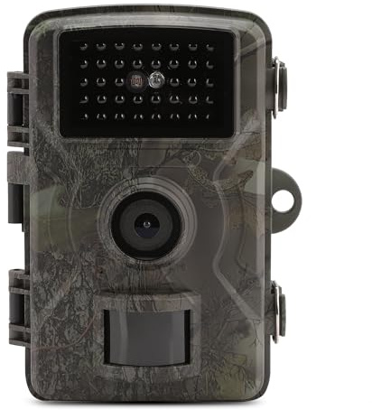 Albert Austin Wildlife Camera 4K 16MP Fast Trigger 2'' IPS Display IP66 Waterproof Infrared Night Vision Trail Camera with 90° PIR Motion Activated Range Wildlife Garden Monitoring Nature Scouting Kit