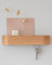 Kazai. Porte Clef Mural 'Fyndig' | Design Minimaliste d’Accroche Clef Mural de Berlin | Porte Clé Mural Moderne avec Plateau en Bois | Rangement Clef comme Meuble de Couloir pour le Mur | Chêne
