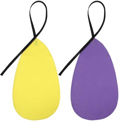 2 Stück Reinigungsset Für Blasinstrumente: Weiches Reinigungstuch Für Klarinette Piccolo Und Saxophon Langlebig Und Praktisch Gelb Und Lila 30 X 16 Cm