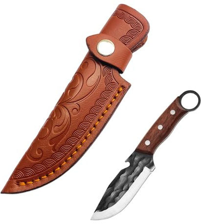 CHENNAN Leather Sheath, Leather Knife Sheath, Pocket Knife Holster, Leather Sheath for Knives, Knife Sheath Knife Bags, High-Quality Leather Knife Sheath for Outdoor Camping, Barbecue, Trekking